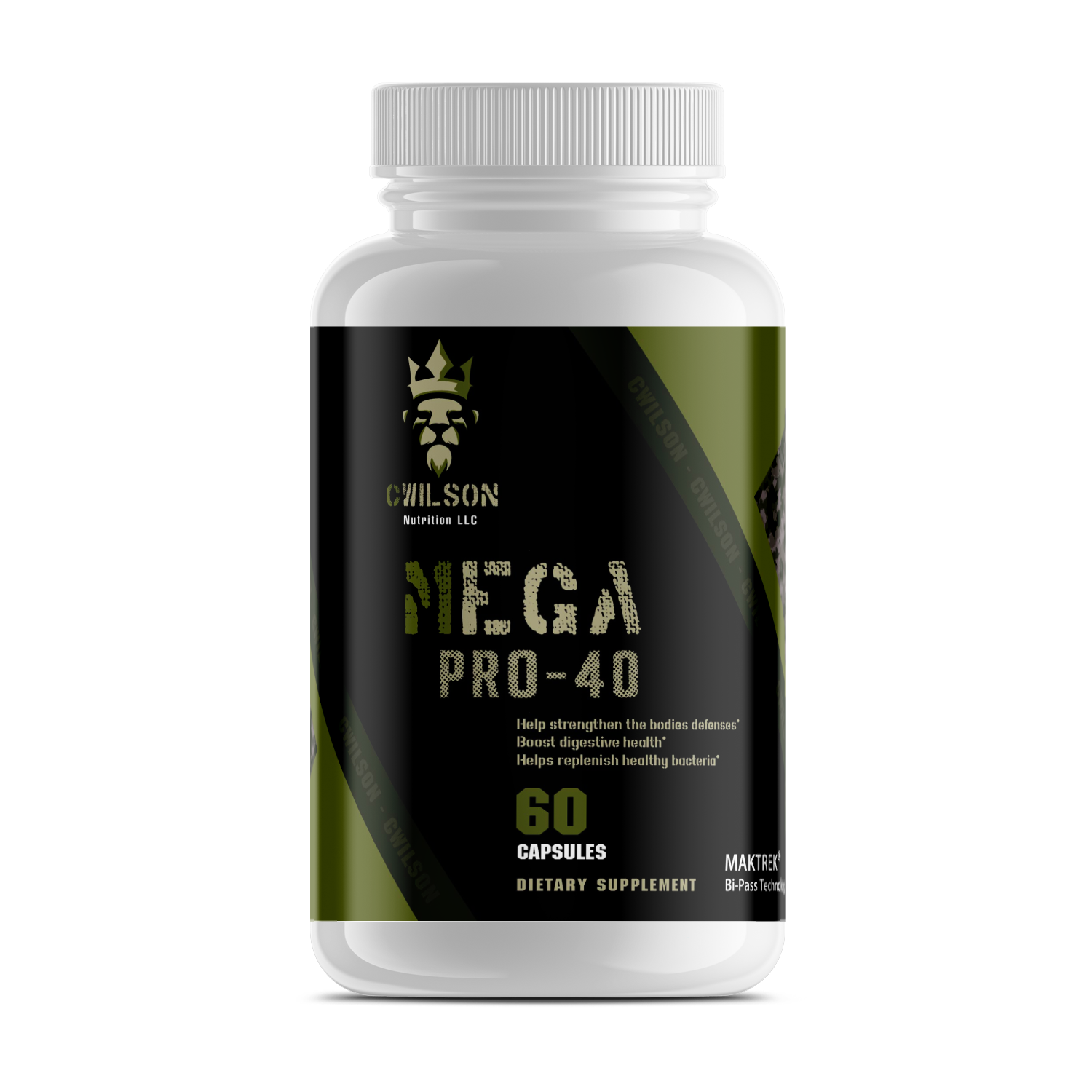 Probiotic Health Supplement | Mega Pro 40 | CWilson Nutrition LLC