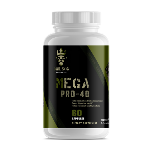 Probiotic Health Supplement | Mega Pro 40 | CWilson Nutrition LLC